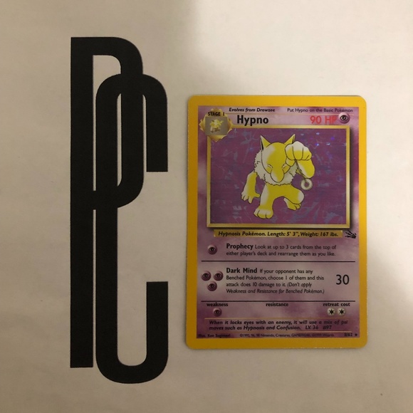 Pokemon Other - Pokemon Hypno 1999 Holographic Trading Card